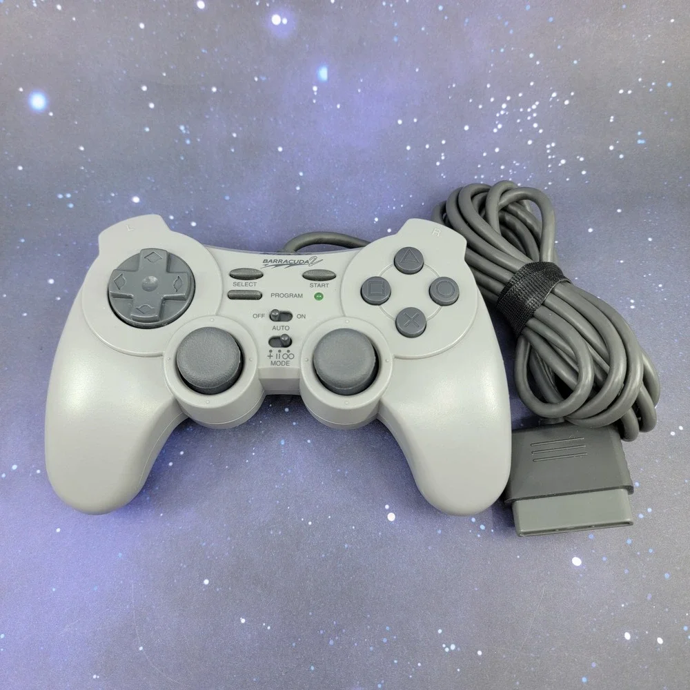 InterAct Barracuda 2‎ SV-1133 Wired Controller for PlayStation PS1 PS2 Grey